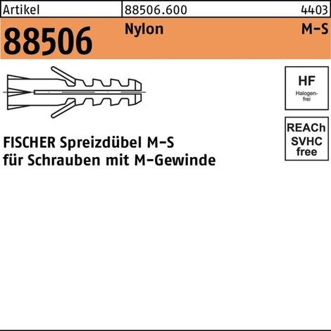 FISCHER Dübel R 88506