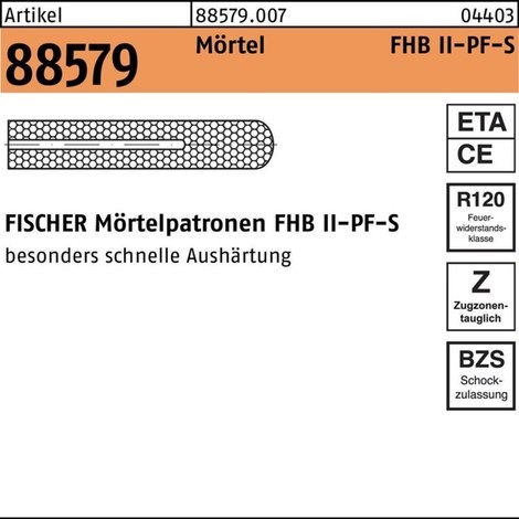 FISCHER Mörtelpatrone R 88579