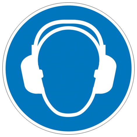 Gebotsschild – Gehörschutz benutzen