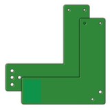 GfS Montagegrundplatte Fluchttürsicherung grün für Glasrahmentüren 
