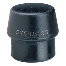 HALDER Schonhammerkopf SIMPLEX Gummi schwarz, mittelhart