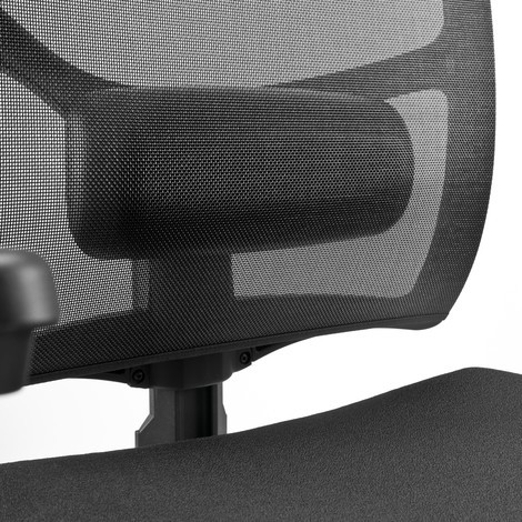 Hammerbacher sedia girevole da ufficio Premium 2, schienale in rete, poggiatesta