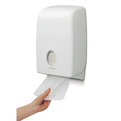 weiß Spender Papier Handtuchspender mit Sichtfenster 290 x 300 x 136 mm 