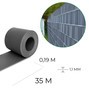 HEMMDAL Sichtschutzstreifen, anthrazit – 0,19 x 35 m – Premium / 1,1 mm stark
