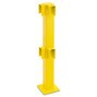 Impact protection railing post, outdoor use