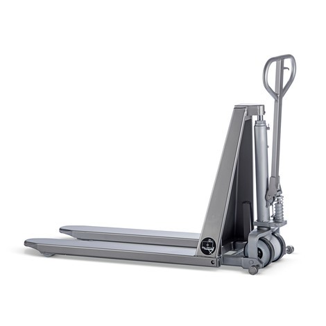 INOX stainless steel scissor lift pallet truck with quick lift