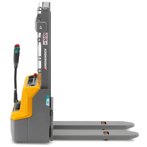 Jungheinrich AMC 12 electric stacker truck – lithium-ion, two-stage telescopic mast