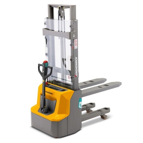 Jungheinrich AMC 12z electric stacker truck – lithium-ion, two-stage telescopic mast