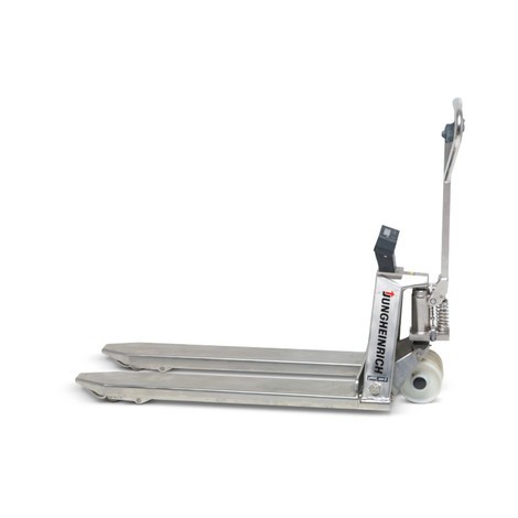 Jungheinrich AMW I20 stainless steel pallet truck with weighing scale
