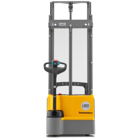 Jungheinrich EJC M13 ZT electric high-lift stacker truck – two-stage telescopic mast, lithium-ion