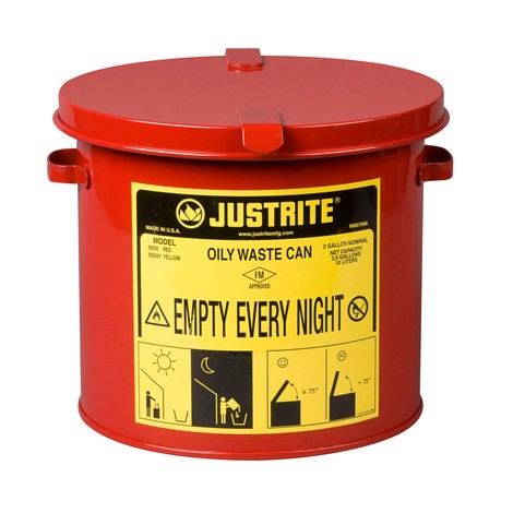 Justrite Workbench Collector Container