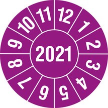 Keuringsstickers voor 2021