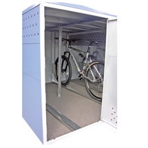 Kit di montaggio per garage per biciclette, ampliabile modularmente