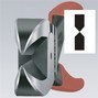 KNIPEX Kraftmittenschneider DIN ISO 5743, poliert, Kunststoffüberzug