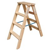 KRAUSE® Stufen-Doppelleiter aus Holz