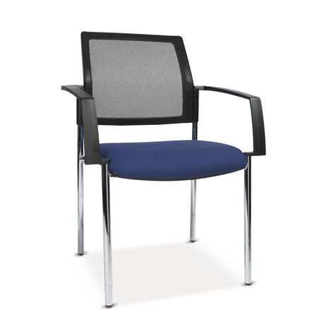 Krzesło dla gości Topstar® BtoB 10 z tapicerowanym oparciem