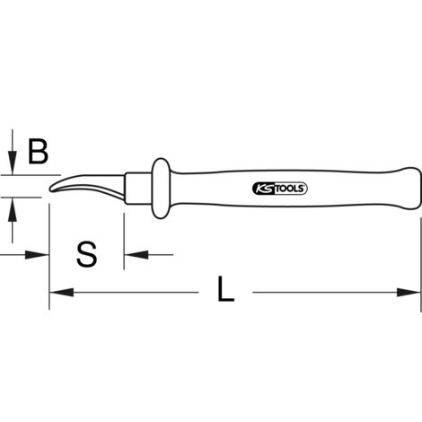 KS Tools Absetzmesser mit Schutzisolierung