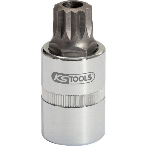 KS Tools Bit-Stecknuss für Vielzahn (XZN®)-Schrauben mit Stirnlochbohrung