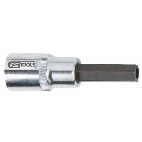 KS Tools Einspritzdüsen-Innensechskant-Stecknuss mit Bohrung 10mm, Ø7mm