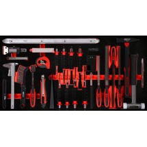 KS Tools Hammer- / Meißel- / und Messwerkzeug-Satz in Schaumstoffeinlage, 36-tlg