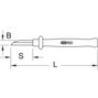 KS TOOLS Kabelmesser mit Schutzisolierung