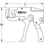 KS TOOLS Kunststoffrohr-Abstechpistole Ø 6 - 35 mm