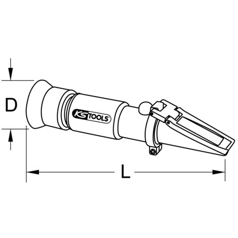 KS Tools Refraktometer Frostschut optisches Prüfgerät für Batterieflüssigkeit 