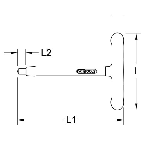 KS Tools T-Griff-Aufsteckschlüssel mit Schutzisolierung