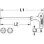 KS TOOLS T-Griff-Torx-Winkelstiftschlüssel mit Bohrung