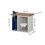 Ława warsztatowa RAU serii 7000, 2 x dolny kontener, 4 szuflad, regulowane pod względem wysokości imadło, wysokość 840 mm