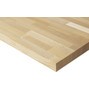 Ława warsztatowa RAU serii 8000, blat roboczy z litego drewna bukowego, grubość 40 mm, 1 półka, 1 szuflada, wysokość 840–1040 mm