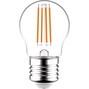 LED Filament Leuchtmittel - Globe G45 E27 4,5W 470lm 2700K klar 330°