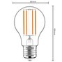 LED Filament Leuchtmittel - Klassisch A60 E27 2,2W 470lm 3000K klar 320°