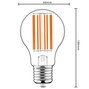LED Filament Leuchtmittel - Klassisch A60 E27 3,8W 806lm 3000K klar 330°
