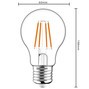 LED Filament Leuchtmittel - Klassisch A60 E27 4,5W 470lm 2700K klar 330°