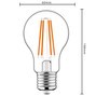 LED Filament Leuchtmittel - Klassisch A60 E27 7W 806lm 2700K klar 330°