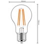 LED Filament Leuchtmittel - Klassisch A60 E27 7W 806lm 2700K klar 330° - 3er-Pack