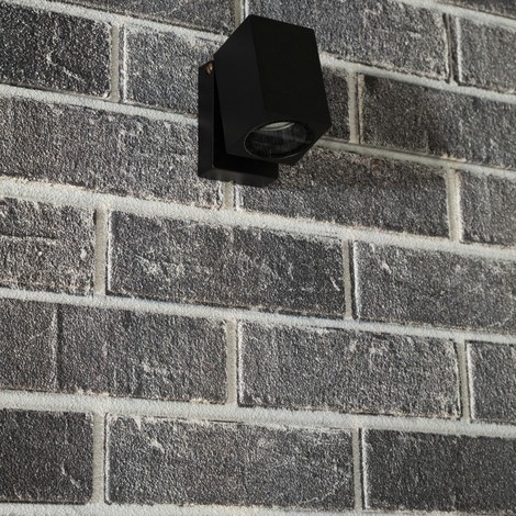 LED outdoor - Wandleuchte Siena - 1xGU10 IP44 - schwarz
