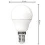 LED SMD Leuchtmittel - Globe G45 E14 4,9W 470lm 2700K opal 150° - 3er-Sparpack