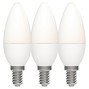 LED SMD Leuchtmittel - Kerze C35 E14 4,9W 470lm 2700K opal 240° - 3er-Sparpack
