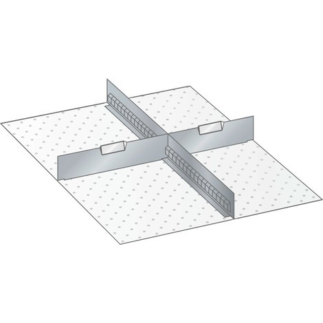 LISTA Set di diaframmi e divisori 27x36E, (LxP) 459x612mm, 1 diaframma, 2 divisori