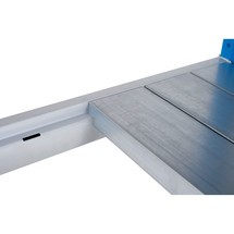 ManOrga Balda para estantería ancha, de paneles de acero, azul claro/gris claro