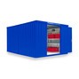Materialcontainer Kombination, 2 Module, HxBxT 2.150 x 3.050 x 4.340 mm, zerlegt, Holzfußboden, lackiert