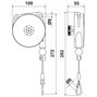 McBULL®  Balancer/Federzug, Tragkraft 0,4-14 kg, Seilauszug 1,6-2,5 m
