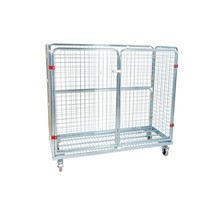 Metal rullende container, 4-sidet