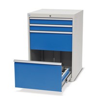 Meuble à tiroirs pour outils CNC, 2 tiroirs, HxlxP 1 019 x 705 x 736 mm