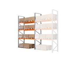 Módulo inicial de estantería para palets ManOrga, carga por estante de 1.644 kg