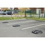 MOTTEZ Barrière de parking en caoutchouc moulé avec serrure