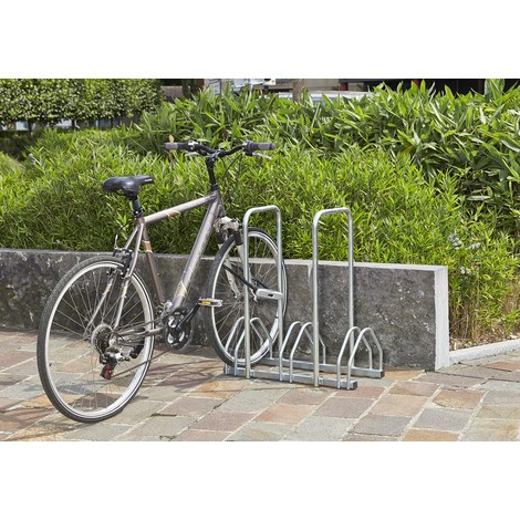 MOTTEZ Fahrradständer für 3 Fahrräder mit 2 Bügeln