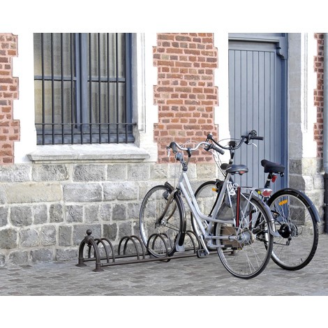 MOTTEZ Fahrradständer für 5 Fahrräder 